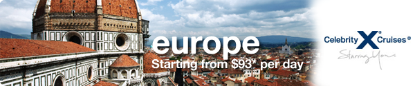 Europe – Starting from $93* per day