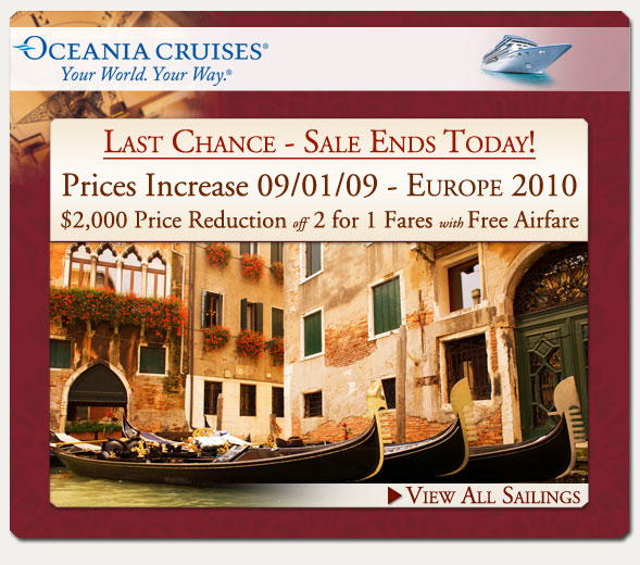 Last Chance | Sale Ends Today on Most of Europe 2010